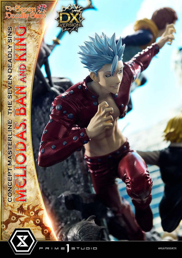 Meliodas, Ban and King (Deluxe Bonus Version) The Seven Deadly Sins – Prime1Studio – ActionFigure Brasil
