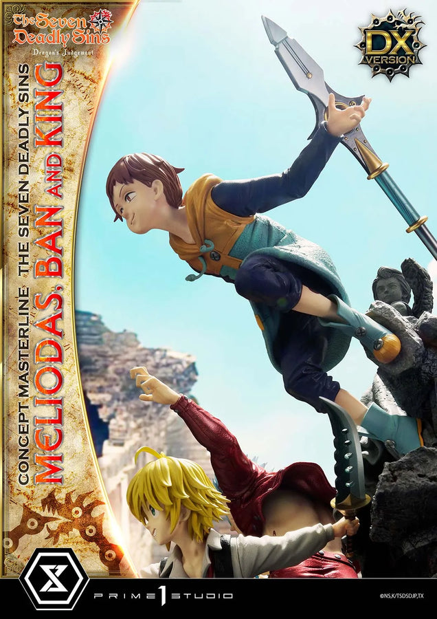 Meliodas, Ban and King (Deluxe Bonus Version) The Seven Deadly Sins – Prime1Studio – ActionFigure Brasil
