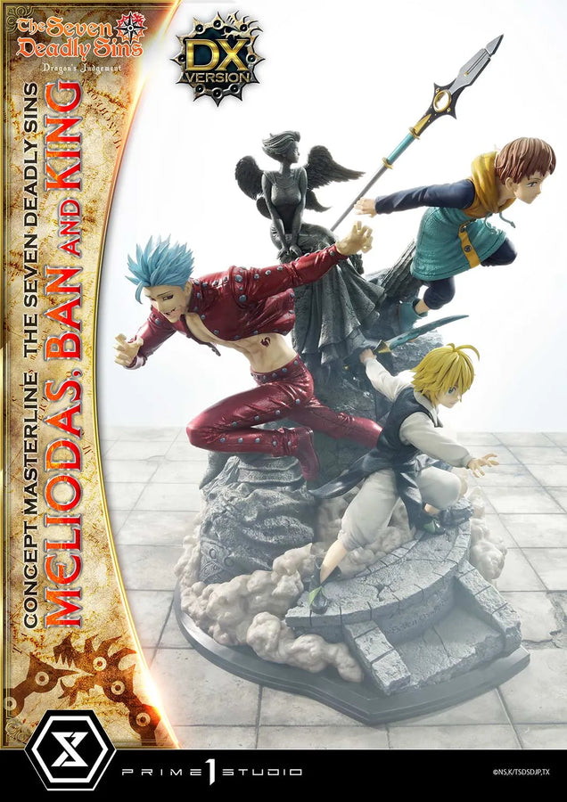 Meliodas, Ban and King (Deluxe Bonus Version) The Seven Deadly Sins – Prime1Studio – ActionFigure Brasil