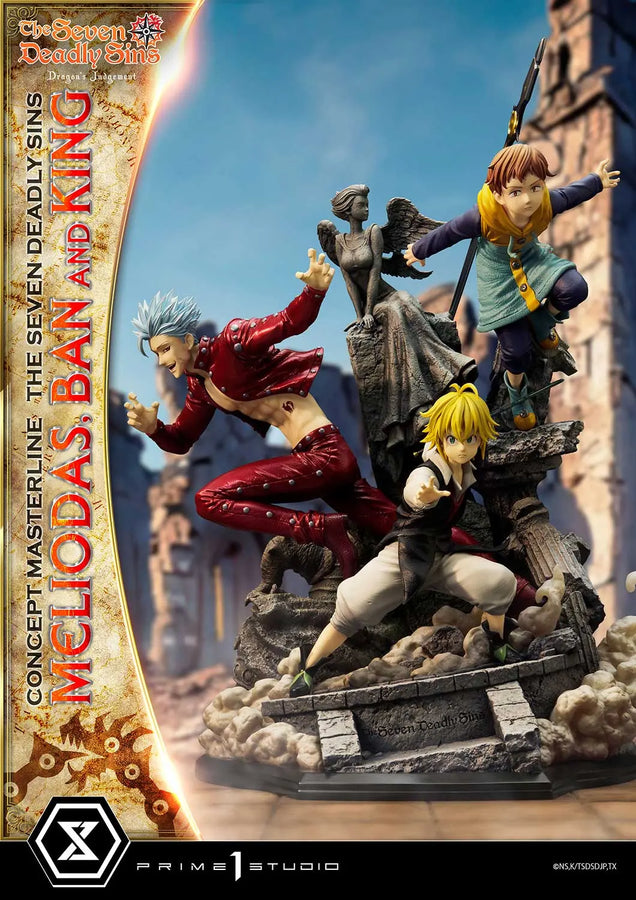 Meliodas, Ban and King (Regular Version) The Seven Deadly Sins – Prime1Studio – ActionFigure Brasil