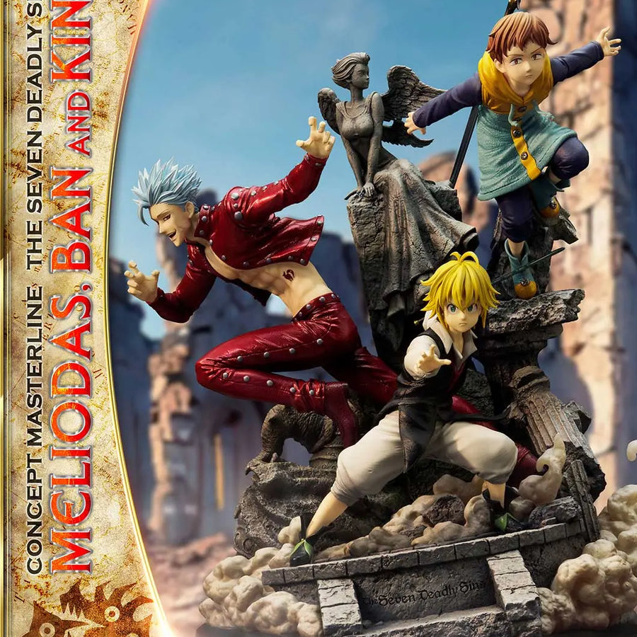 Meliodas, Ban and King (Regular Version) The Seven Deadly Sins – Prime1Studio – ActionFigure Brasil