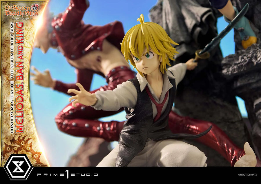 Meliodas, Ban and King (Regular Version) The Seven Deadly Sins – Prime1Studio – ActionFigure Brasil