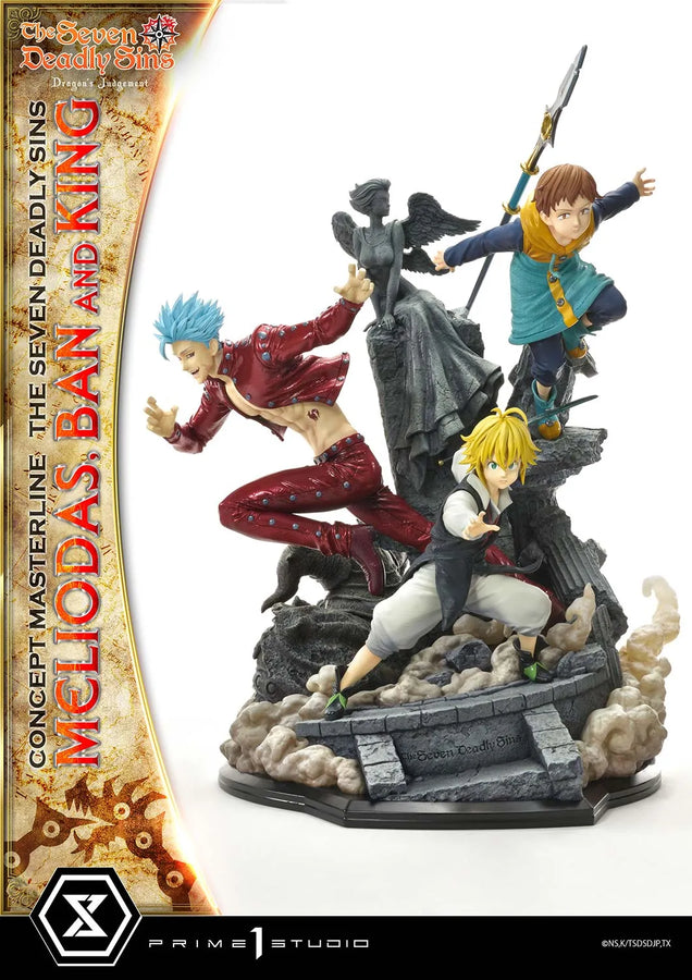 Meliodas, Ban and King (Regular Version) The Seven Deadly Sins – Prime1Studio – ActionFigure Brasil