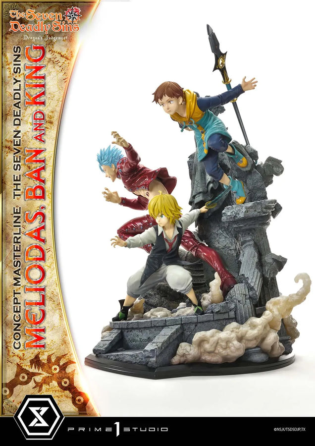 Meliodas, Ban and King (Regular Version) The Seven Deadly Sins – Prime1Studio – ActionFigure Brasil