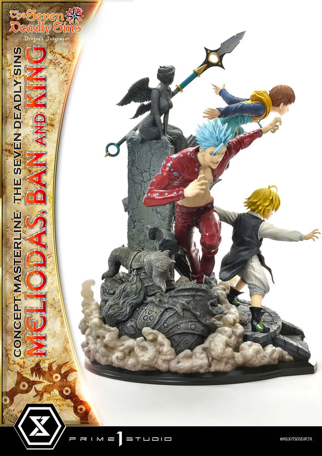 Meliodas, Ban and King (Regular Version) The Seven Deadly Sins – Prime1Studio – ActionFigure Brasil