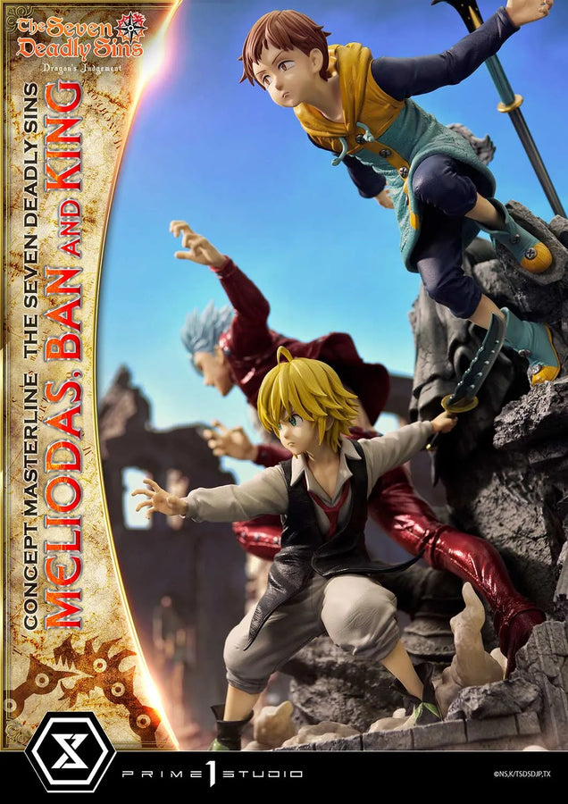 Meliodas, Ban and King (Regular Version) The Seven Deadly Sins – Prime1Studio – ActionFigure Brasil