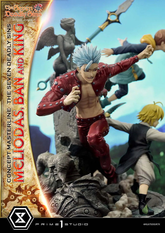 Meliodas, Ban and King (Regular Version) The Seven Deadly Sins – Prime1Studio – ActionFigure Brasil