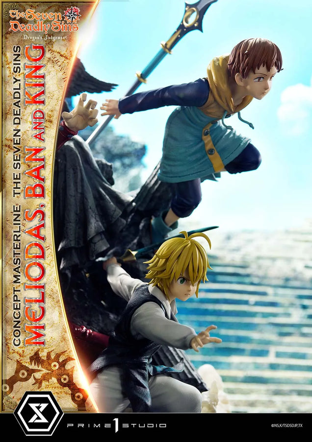 Meliodas, Ban and King (Regular Version) The Seven Deadly Sins – Prime1Studio – ActionFigure Brasil