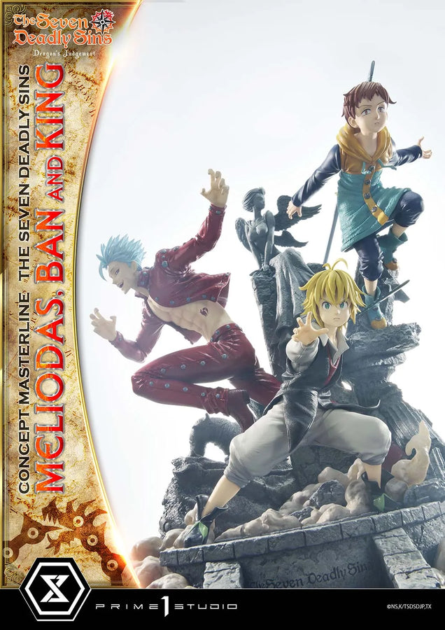Meliodas, Ban and King (Regular Version) The Seven Deadly Sins – Prime1Studio – ActionFigure Brasil