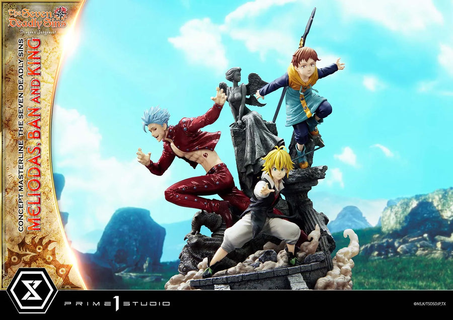 Meliodas, Ban and King (Regular Version) The Seven Deadly Sins – Prime1Studio – ActionFigure Brasil