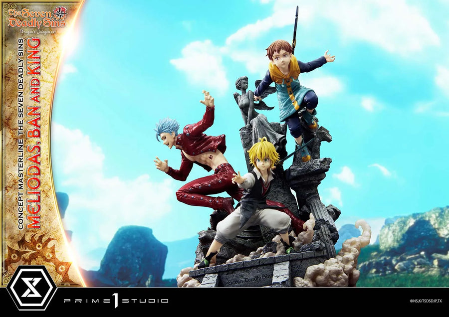 Meliodas, Ban and King (Regular Version) The Seven Deadly Sins – Prime1Studio – ActionFigure Brasil