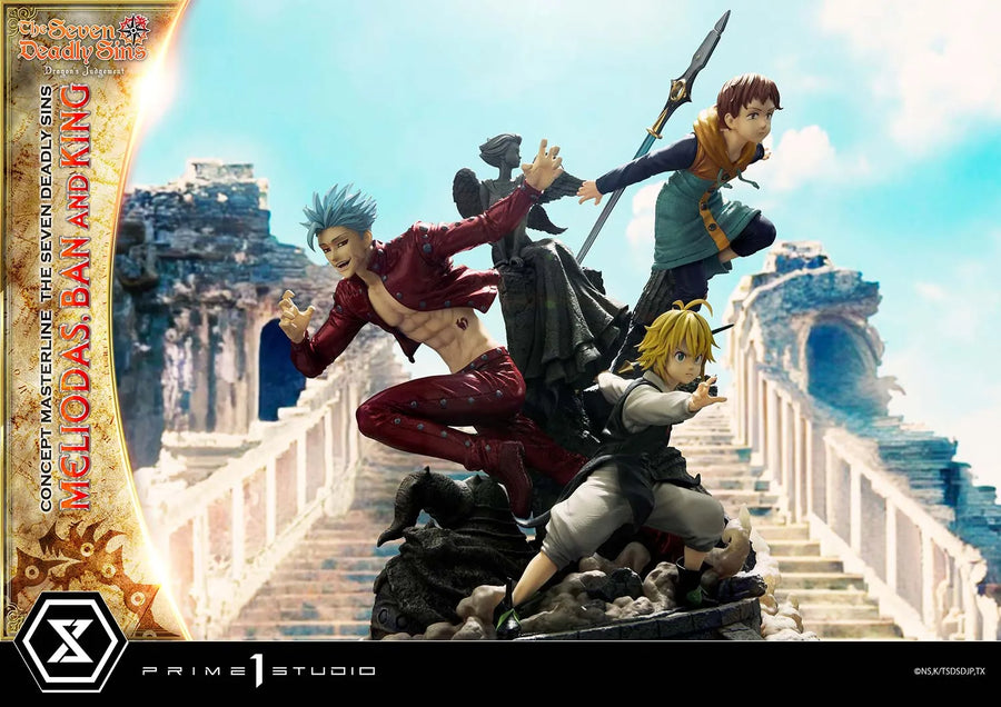 Meliodas, Ban and King (Regular Version) The Seven Deadly Sins – Prime1Studio – ActionFigure Brasil