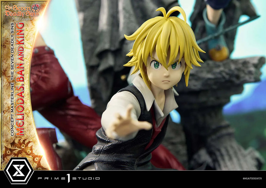 Meliodas, Ban and King (Regular Version) The Seven Deadly Sins – Prime1Studio – ActionFigure Brasil