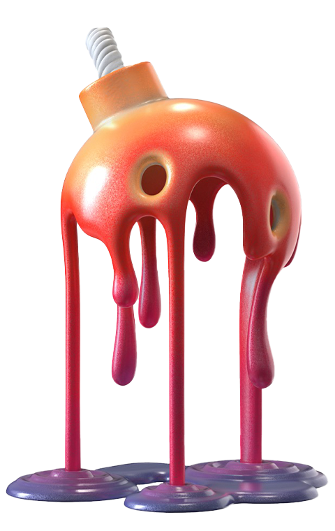 Melting Bomb (Infrared Edition) - LIMITED EDITION – Mighty Jaxx – ActionFigure Brasil