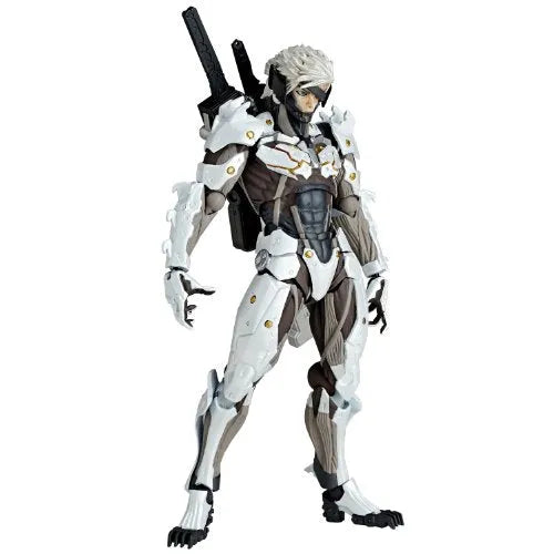Metal Gear Rising: Revengeance - Raiden - Revoltech #140EX - White Armor ver. (Kaiyodo)ㅤ – Kaiyodo – ActionFigureBrasil