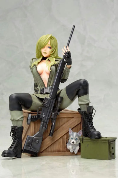 Metal Gear Solid - Sniper Wolf - Bishoujo Statue - 1/7 (Kotobukiya)ㅤ – Kotobukiya – ActionFigureBrasil — com base expositora