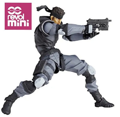Metal Gear Solid - Solid Snake - Revolmini rm-001 - Revoltech (Kaiyodo)ㅤ – Kaiyodo – ActionFigureBrasil — ângulo diferente