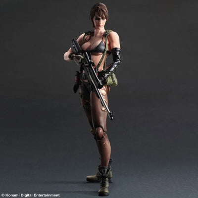 "Metal Gear Solid V The Phantom Pain" Play Arts Kai Quietㅤ – Square Enix – ActionFigure Brasil — iluminação de estúdio