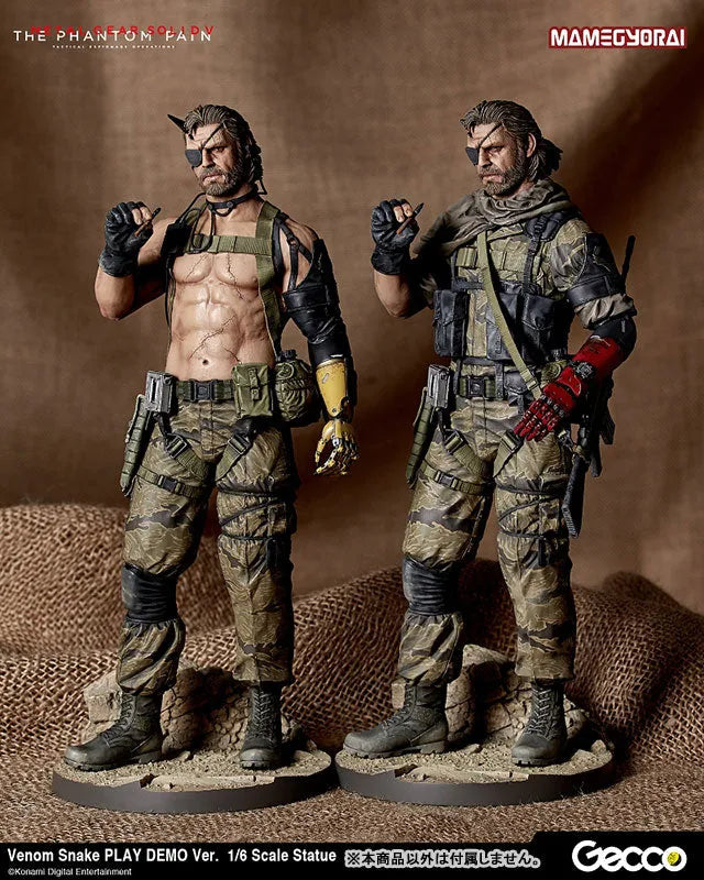 Metal Gear Solid V: The Phantom Pain - Venom Snake - 1/6 - Play Demo Ver. (Gecco, Mamegyorai)ㅤ – Gecco As Manufacturer,Mamegyorai As Distributor – ActionFigure Brasil