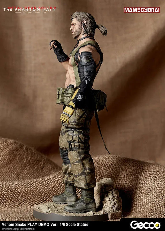 Metal Gear Solid V: The Phantom Pain - Venom Snake - 1/6 - Play Demo Ver. (Gecco, Mamegyorai)ㅤ – Gecco As Manufacturer,Mamegyorai As Distributor – ActionFigure Brasil