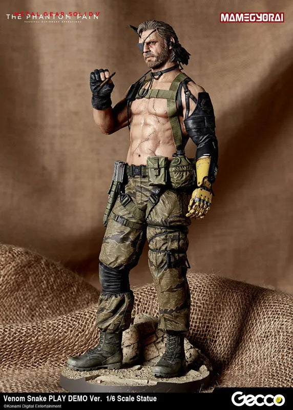 Metal Gear Solid V: The Phantom Pain - Venom Snake - 1/6 - Play Demo Ver. (Gecco, Mamegyorai)ㅤ – Gecco As Manufacturer,Mamegyorai As Distributor – ActionFigure Brasil