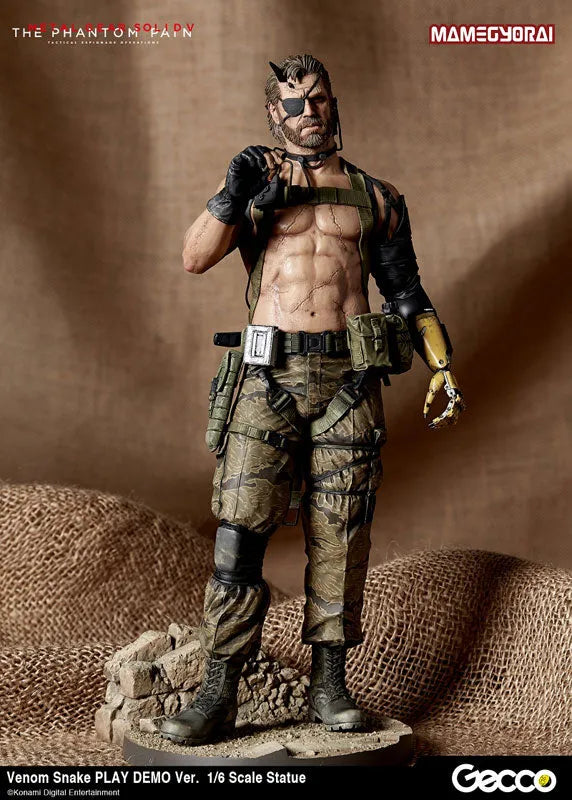 Metal Gear Solid V: The Phantom Pain - Venom Snake - 1/6 - Play Demo Ver. (Gecco, Mamegyorai)ㅤ – Gecco As Manufacturer,Mamegyorai As Distributor – ActionFigure Brasil