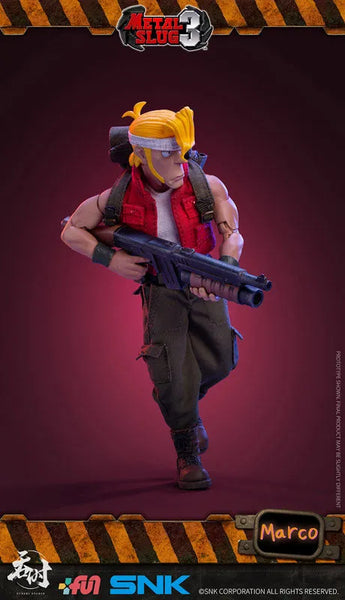 Metal Slug 3 1/12 Scale Action Figure Marcoㅤ – TUNSHI STUDIO – ActionFigureBrasil — com base expositora