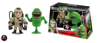 Metals Diecast - Ghostbusters: Peter Venkman & Slimer 4 Inch Figure Twin Packㅤ – Jada Toys – ActionFigure Brasil — close