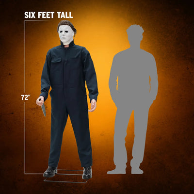 Michael Myers Animatronic – Trick or Treat Studios – ActionFigure Brasil — com base expositora