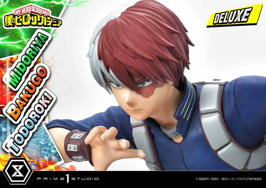 Midoriya, Bakugo & Todoroki (Deluxe Bonus Version) My Hero Academia – Prime1Studio – ActionFigure Brasil