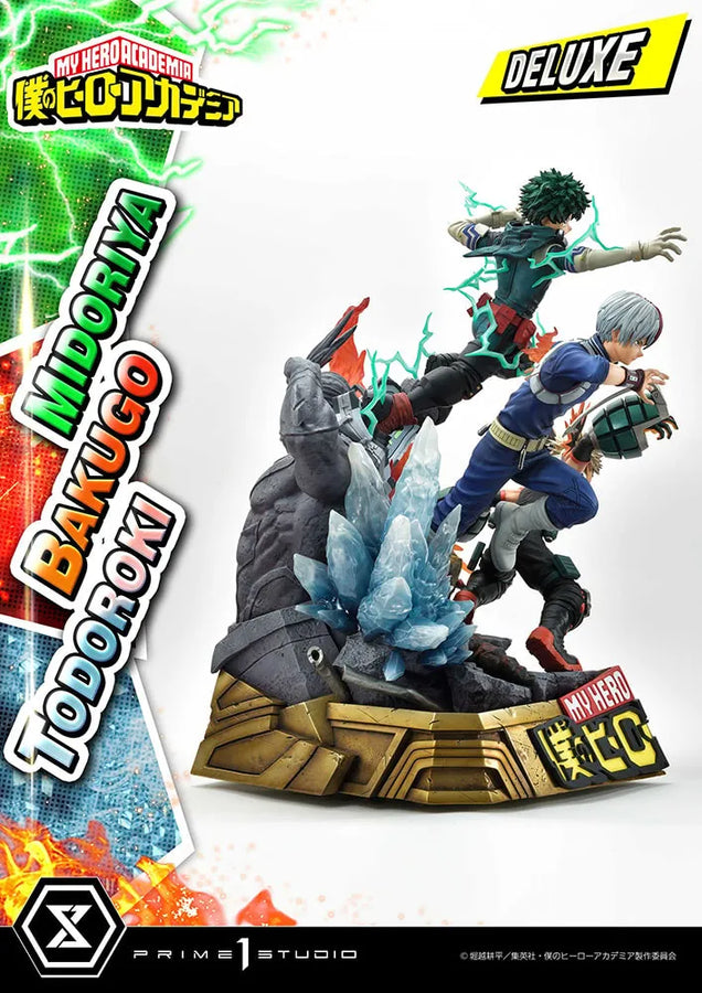 Midoriya, Bakugo & Todoroki (Deluxe Version) - LIMITED EDITION: 200 (Deluxe Version) – Prime 1 Studio – ActionFigure Brasil