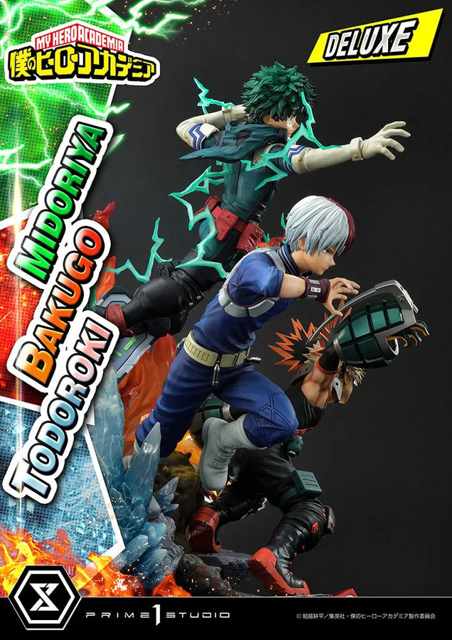 Midoriya, Bakugo & Todoroki (Deluxe Version) - LIMITED EDITION: 200 (Deluxe Version) – Prime 1 Studio – ActionFigure Brasil
