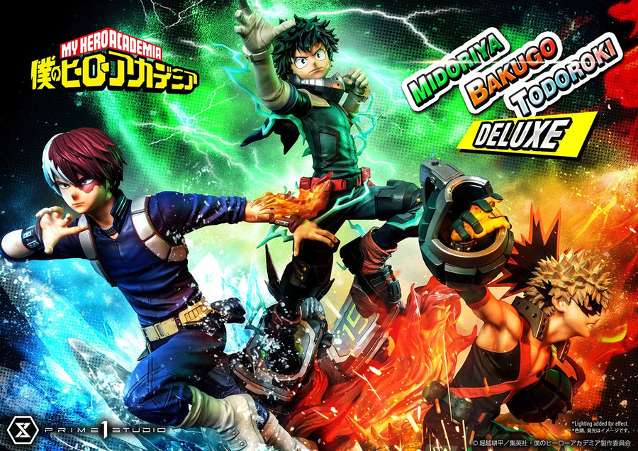 Midoriya, Bakugo & Todoroki (Deluxe Version) - LIMITED EDITION: 200 (Deluxe Version) – Prime 1 Studio – ActionFigure Brasil