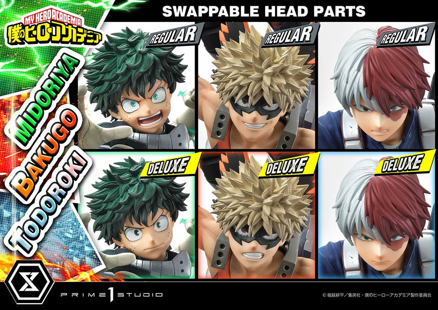 Midoriya, Bakugo & Todoroki (Deluxe Version) - LIMITED EDITION: 200 (Deluxe Version) – Prime 1 Studio – ActionFigure Brasil