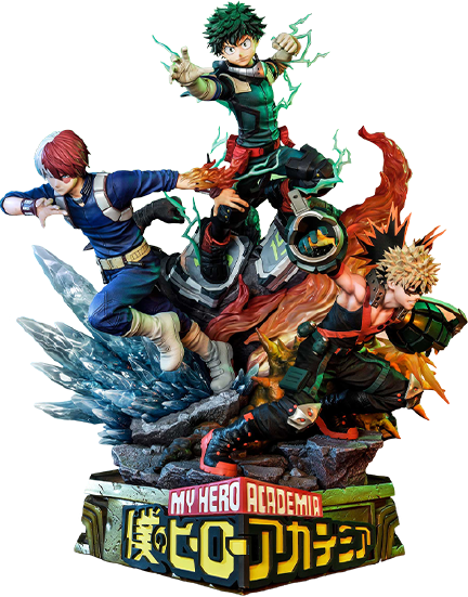 Midoriya, Bakugo & Todoroki (Deluxe Version) - LIMITED EDITION: 200 (Deluxe Version) – Prime 1 Studio – ActionFigure Brasil