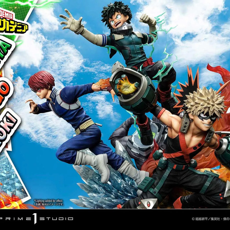 Midoriya, Bakugo & Todoroki (Regular Version) My Hero Academia – Prime1Studio – ActionFigure Brasil