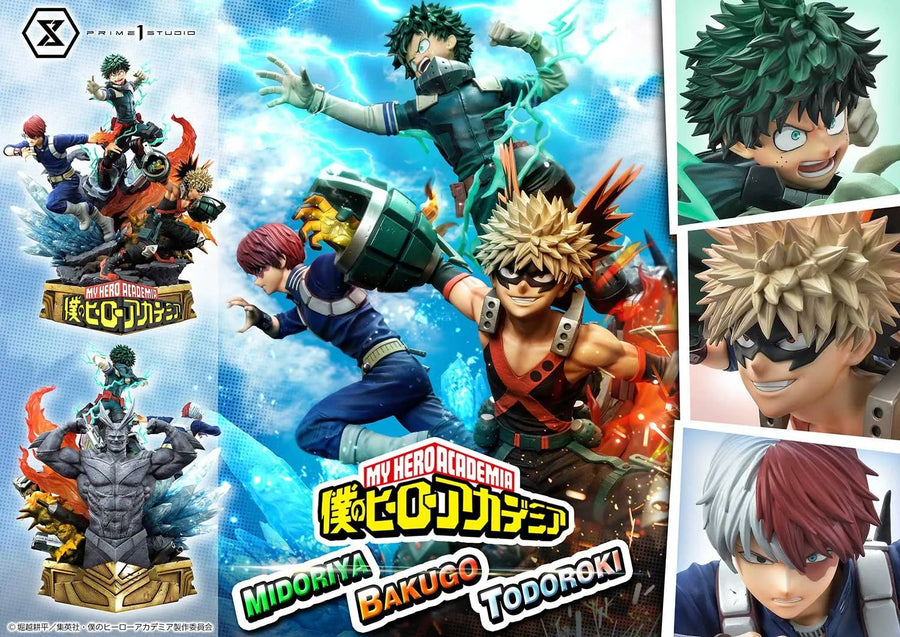 Midoriya, Bakugo & Todoroki (Regular Version) My Hero Academia – Prime1Studio – ActionFigure Brasil