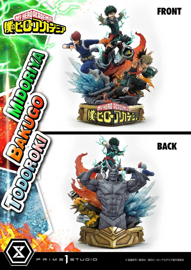 Midoriya, Bakugo & Todoroki (Regular Version) My Hero Academia – Prime1Studio – ActionFigure Brasil