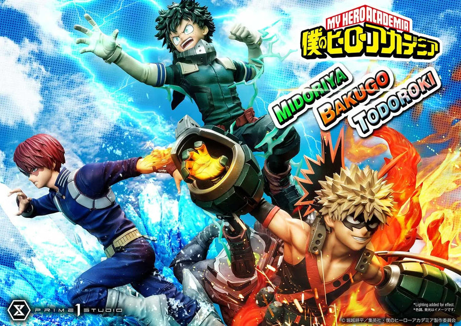 Midoriya, Bakugo & Todoroki (Regular Version) My Hero Academia – Prime1Studio – ActionFigure Brasil