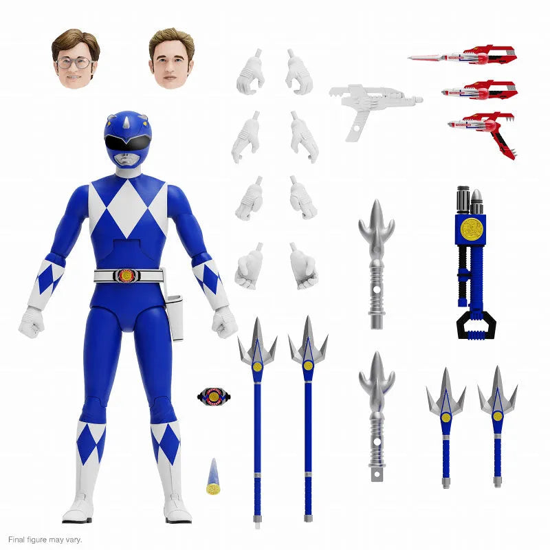 Mighty Morphin Power Rangers/ Blue Ranger Ultimate Action Figureㅤ – Super 7 – ActionFigure Brasil