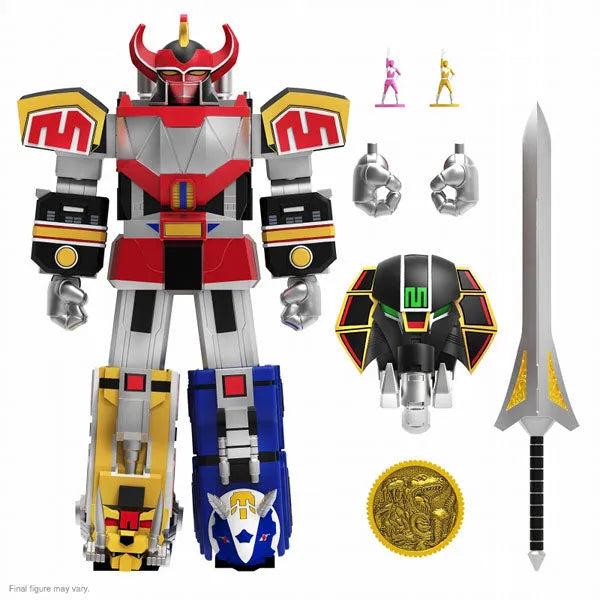 Mighty Morphin - Power Rangers - Dino Megazord (Super 7)ㅤ – Super 7 – ActionFigure Brasil