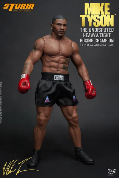 Mike Tyson - 1/6 Real Masterpiece Collectible Figure: The Undisputed Heavyweight Boxing Championㅤ – Storm Collectibles – ActionFigureBrasil — ângulo diferente