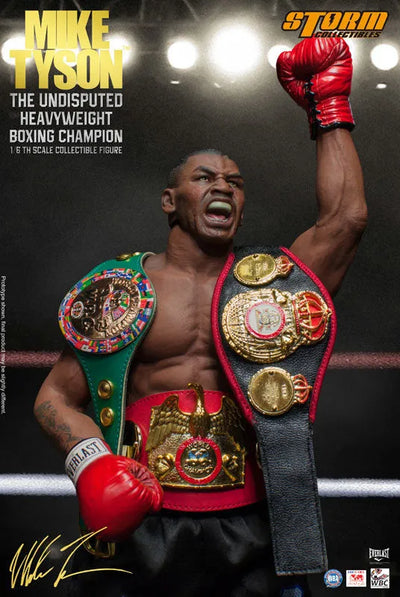 Mike Tyson - 1/6 Real Masterpiece Collectible Figure: The Undisputed Heavyweight Boxing Championㅤ – Storm Collectibles – ActionFigureBrasil — ambientada