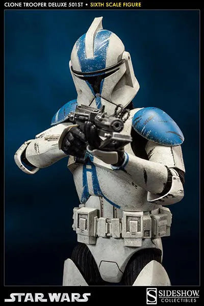 Militaries of Star Wars 1/6 Scale Figure - Clone Trooper (501st Legion Version)ㅤ – Sideshow Collectibles – ActionFigure Brasil — close