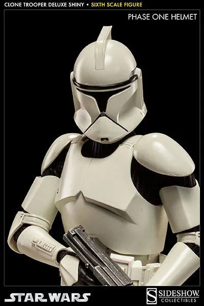 Militaries of Star Wars 1/6 Scale Figure - Clone Trooper (Rookie Version)ㅤ – Sideshow Collectibles – ActionFigureBrasil — ângulo diferente