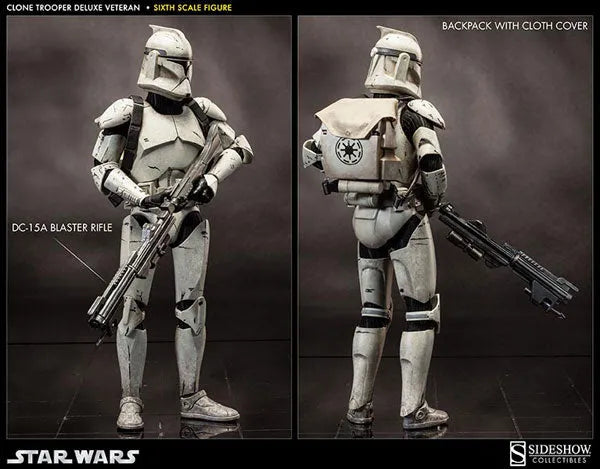 Militaries of Star Wars 1/6 Scale Figure - Clone Trooper (Veteran Version)ㅤ – Sideshow Collectibles – ActionFigure Brasil