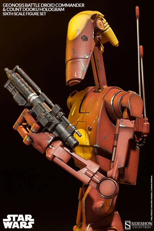Militaries Of Star Wars - Geonosis Infantry Battle Droid Commanderㅤ – Sideshow Collectibles – ActionFigure Brasil
