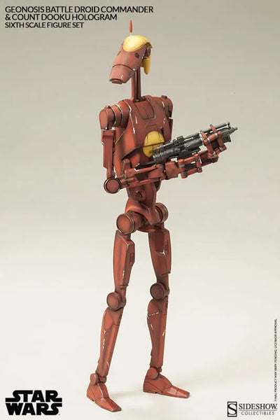 Militaries Of Star Wars - Geonosis Infantry Battle Droid Commanderㅤ – Sideshow Collectibles – ActionFigureBrasil — close