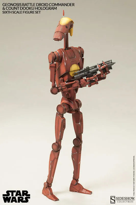 Militaries Of Star Wars - Geonosis Infantry Battle Droid Commanderㅤ – Sideshow Collectibles – ActionFigure Brasil