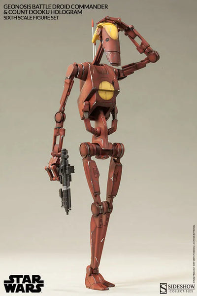Militaries Of Star Wars - Geonosis Infantry Battle Droid Commanderㅤ – Sideshow Collectibles – ActionFigureBrasil — acessórios